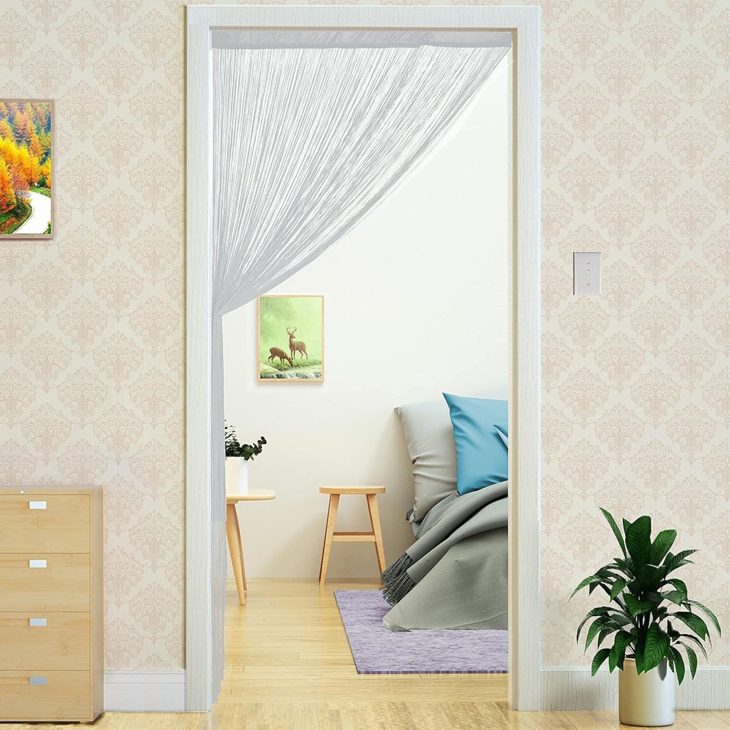String Door Curtain - Black: image 4