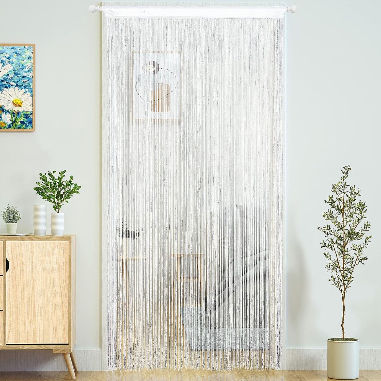 String Door Curtain - Black: image 5